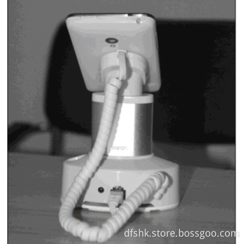 burglar alarm security display stand for universal mobile phone with counting&charging function